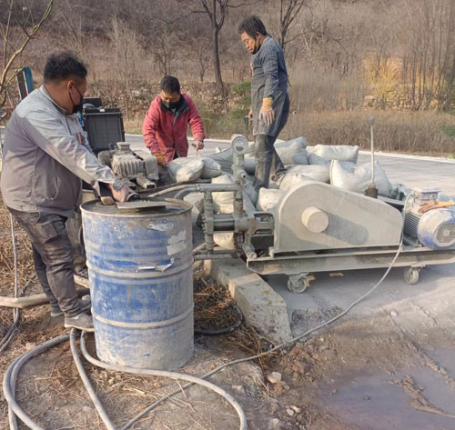 阜宁路面下沉注浆